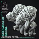 Dream Eater Queen & Drones - 3x models - Boss monster - Weird shores - PRESUPPORTED - 32mm scale