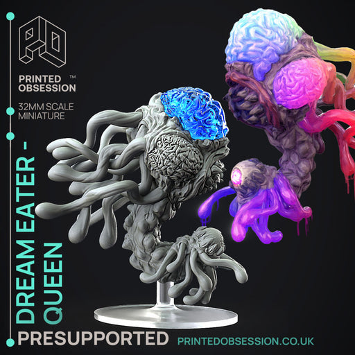Dream Eater Queen & Drones - 3x models - Boss monster - Weird shores - PRESUPPORTED - 32mm scale - Only-Games