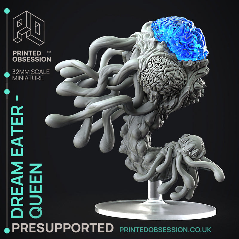 Dream Eater Queen & Drones - 3x models - Boss monster - Weird shores - PRESUPPORTED - 32mm scale