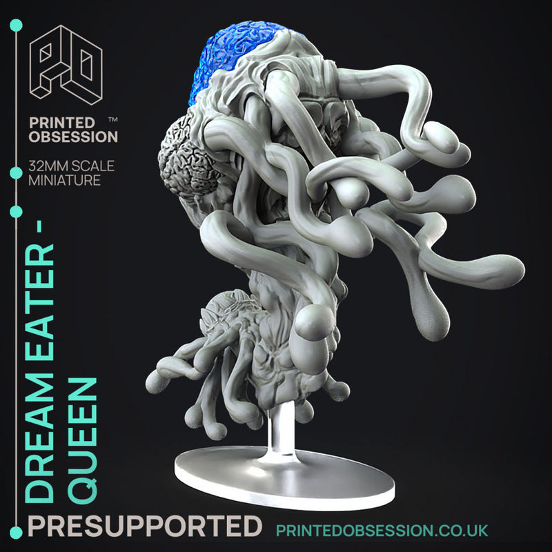 Dream Eater Queen & Drones - 3x models - Boss monster - Weird shores - PRESUPPORTED - 32mm scale