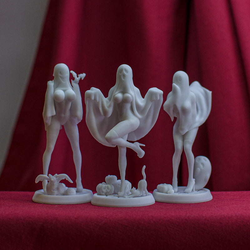 FIGURINE COLLECTION / SEXY GHOSTS / 3 PIECES - Only-Games