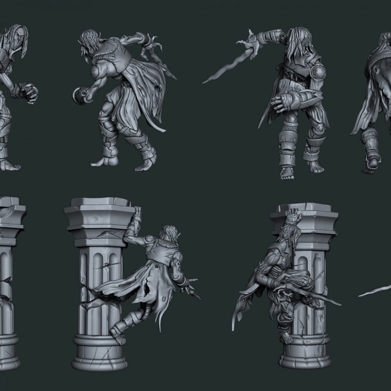Dumariel - Action and Idle pose hero - STL only - Only-Games