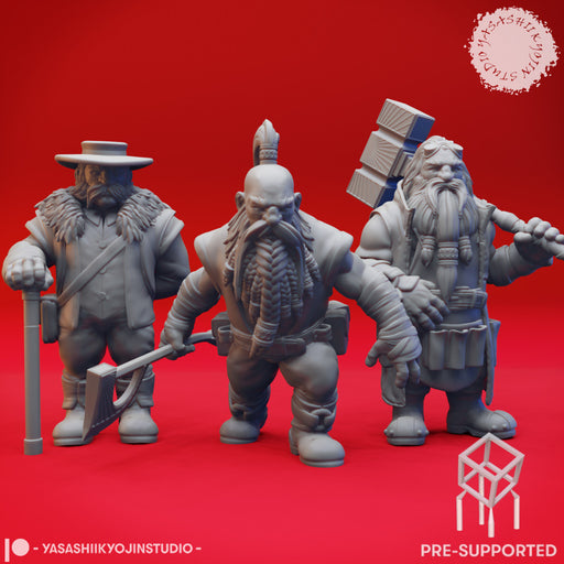 Rockseeker Brothers - Tabletop Miniatures (Pre-Supported) - Only-Games