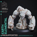 4 Elemental Pack - PRESUPPORTED - 32mm scale - D&D