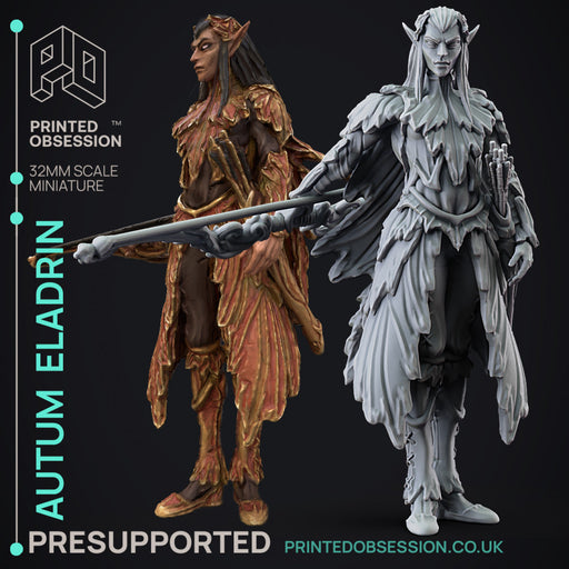 Autum Eladrin - High Fay - PRESUPPORTED - 32mm Scale - Only-Games