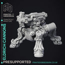 Eldrich Cannons - 6 models - Artillerist Familar & Wepons - PRESUPPORTED - 32mm Scale