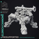 Eldrich Cannons - 6 models - Artillerist Familar & Wepons - PRESUPPORTED - 32mm Scale