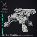 Eldrich Cannons - 6 models - Artillerist Familar & Wepons - PRESUPPORTED - 32mm Scale