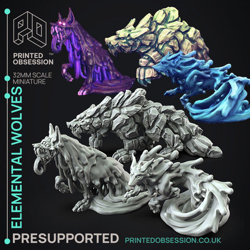 FREE Elemental Wolves - Pack 2 - 32 mm scale - Only-Games
