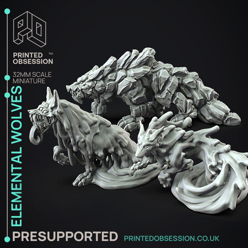 FREE Elemental Wolves - Pack 2 - 32 mm scale