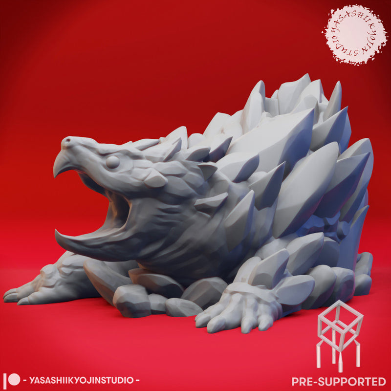 Earth Elemental - Tabletop Miniature (Pre-Supported) - Only-Games