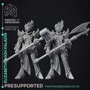 Elizabeth - High Paladin - 2 models - PRESUPPORTED - Heaven Hath No Fury - 32mm Scale