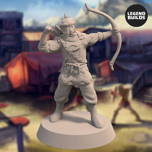 Empire of Jagrad Archer - Pose 3 - 3D printable miniature – STL file - Only-Games