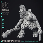 Ettin - Giant Creature - PRESUPPORTED - 32mm scale - Only-Games