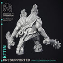 Ettin - Giant Creature - PRESUPPORTED - 32mm scale