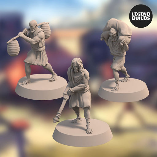 Farmers of the Realm of Eros (3 miniatures) – 3D printable miniature – STL file - Only-Games