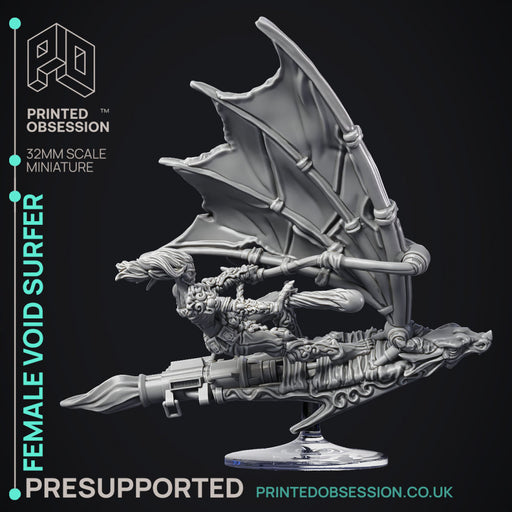 Female Void surfer - Gyth - Pre Supported - 32mm D&D - Only-Games