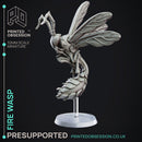 Fire Wasp - Elemental Familar - PRESUPPORTED - 32mm Scale.