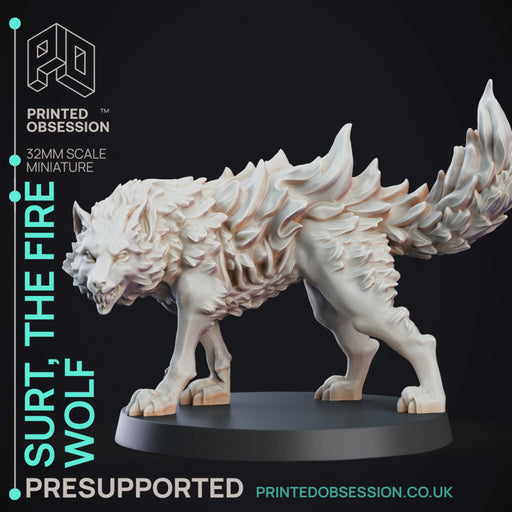 Fire Wolf - Monstrous Creature - DnD - 32mm scale - Only-Games