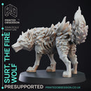 Fire Wolf - Monstrous Creature - DnD - 32mm scale