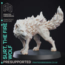 Fire Wolf - Monstrous Creature - DnD - 32mm scale