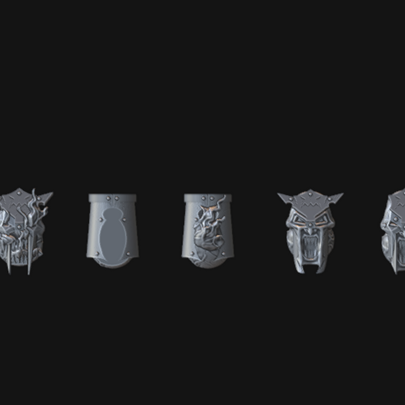 Evil Dwarf Fire Elemental Demons 28mm
