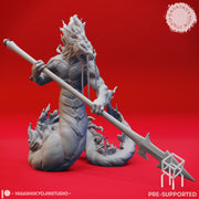 Attacking Flame Salamander - Tabletop Miniature (Pre-Supported) - Only-Games