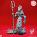 Flame Salamander Guard - Tabletop Miniature (Pre-Supported)