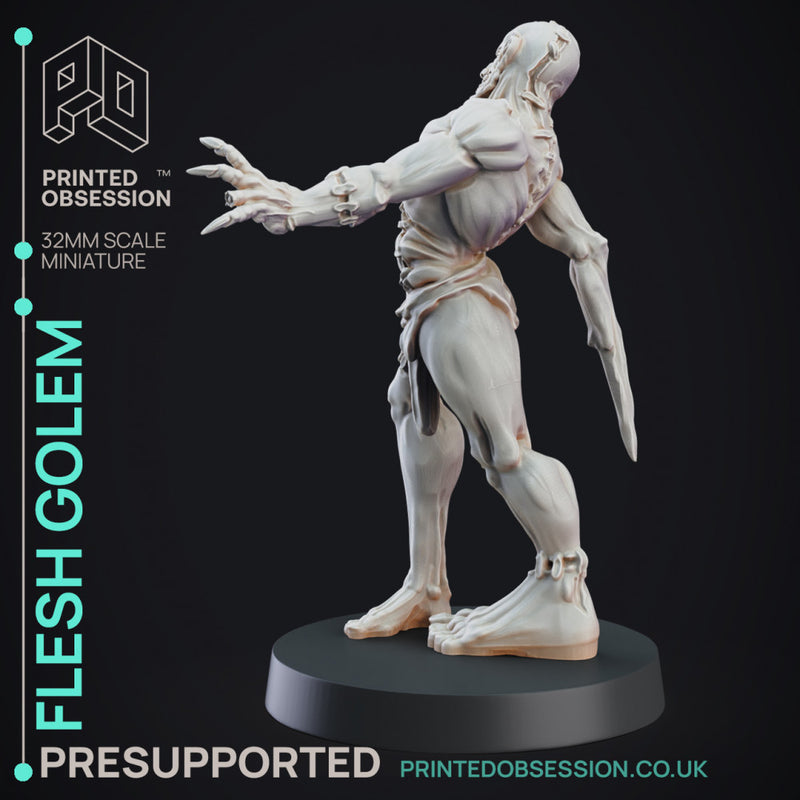 Flesh Golem - Construct - PRESUPPORTED - D&D 32mm