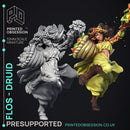 Flos - Pan Druid - Godly Avatars -  PRESUPPORTED - Illustrated and Stats - 32mm scale