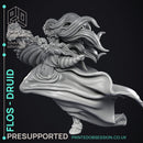 Flos - Pan Druid - Godly Avatars -  PRESUPPORTED - Illustrated and Stats - 32mm scale