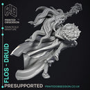 Flos - Pan Druid - Godly Avatars -  PRESUPPORTED - Illustrated and Stats - 32mm scale