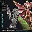 Flower Psudo Dragon - Elemental Familar - PRESUPPORTED - 32mm scale