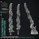 Flower Tusba - Prop & Spirit wepon -  PRESUPPORTED - Illustrated and Stats - 32mm scale