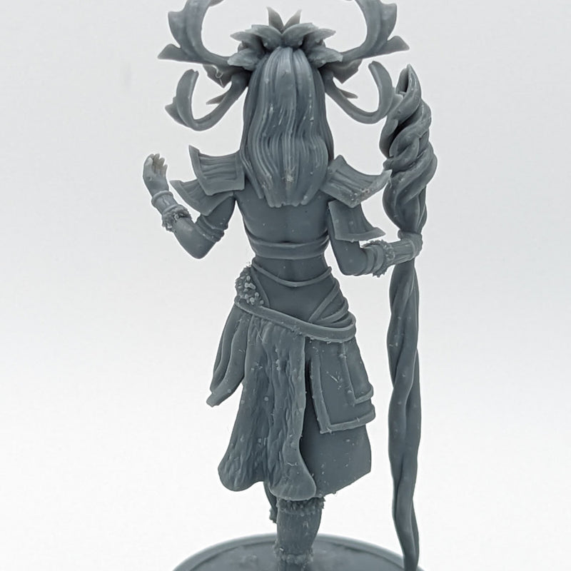 Elf Forest Druid Freya - Elf Mystic Forest  Druid- 75mm + 35mm Scale