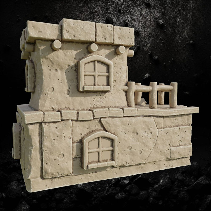 Sandstone Outpost - Desert Border Fort STL for DnD & Wargaming