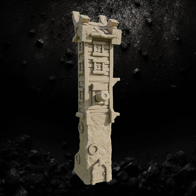 Skyreach Sentinel Tower - Watchtower Terrain STL for DnD & Wargaming