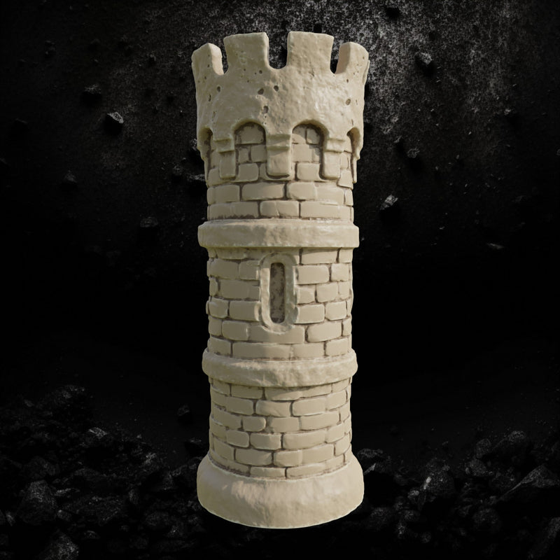 Stone Castle Tower - Fantasy Fortification STL, DnD & Wargaming Scenery