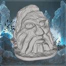 Dwarf Head Rock - Carved Stone Terrain STL, DnD & Wargaming Scenery