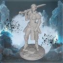 Female Elf Fighter 2 - Fantasy Miniature STL, DnD & Wargaming
