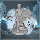 Female Elf Warrior 1 - Fantasy Miniature STL, DnD & Wargaming