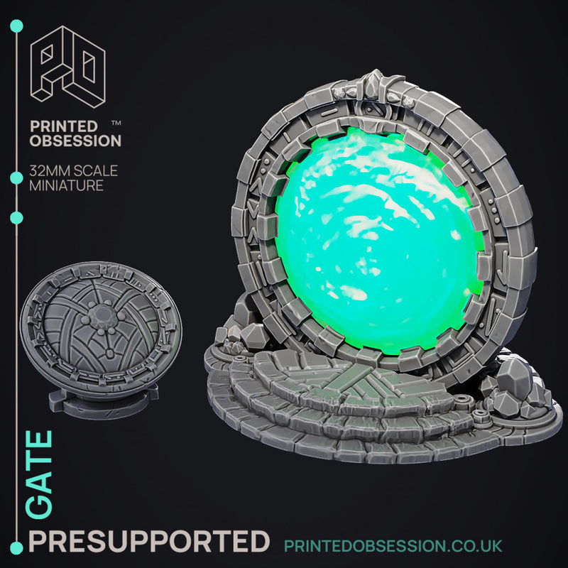 Gates - Enviroment Model - Court of Anubis -  PRESUPPORTED - Illustrated and Stats - 32mm scale