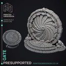 Gates - Enviroment Model - Court of Anubis -  PRESUPPORTED - Illustrated and Stats - 32mm scale