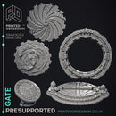 Gates - Enviroment Model - Court of Anubis -  PRESUPPORTED - Illustrated and Stats - 32mm scale