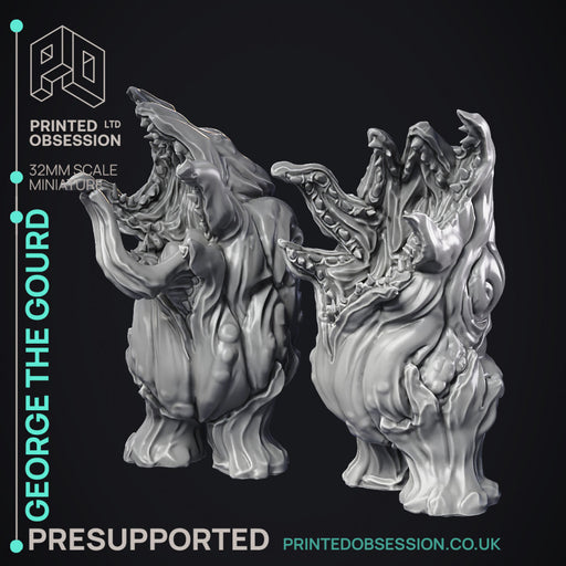 George the Gourd - 2 Models - Possessed vegetable - medium creature - Pre Supported - 32mm scale - Only-Games
