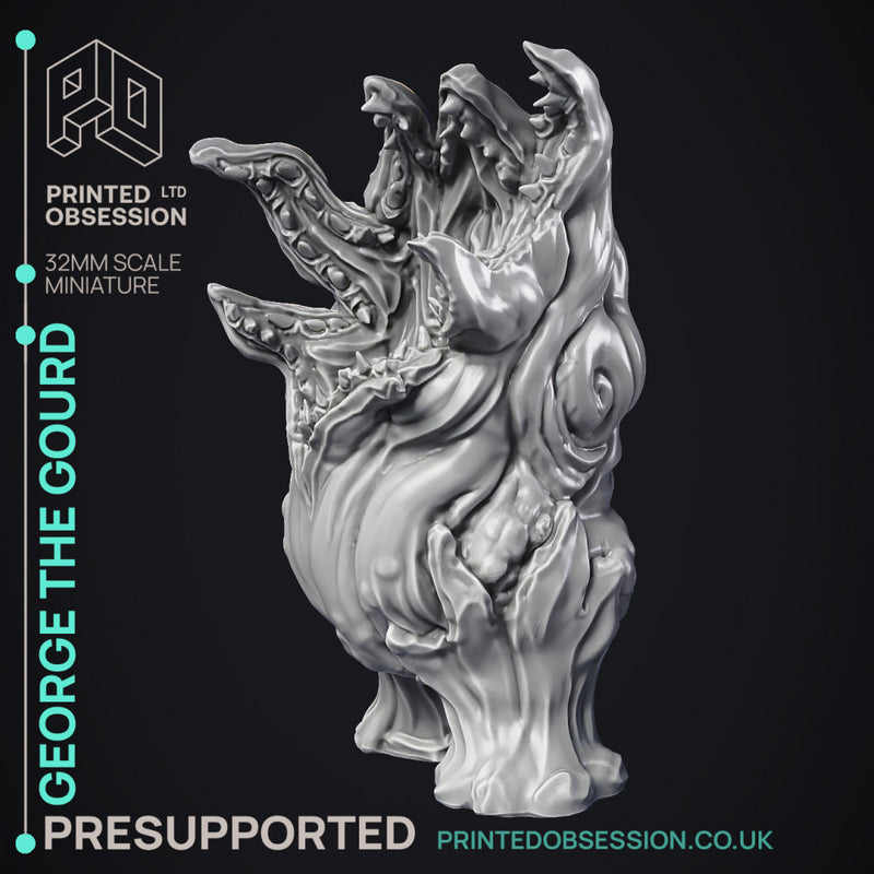 George the Gourd - 2 Models - Possessed vegetable - medium creature - Pre Supported - 32mm scale