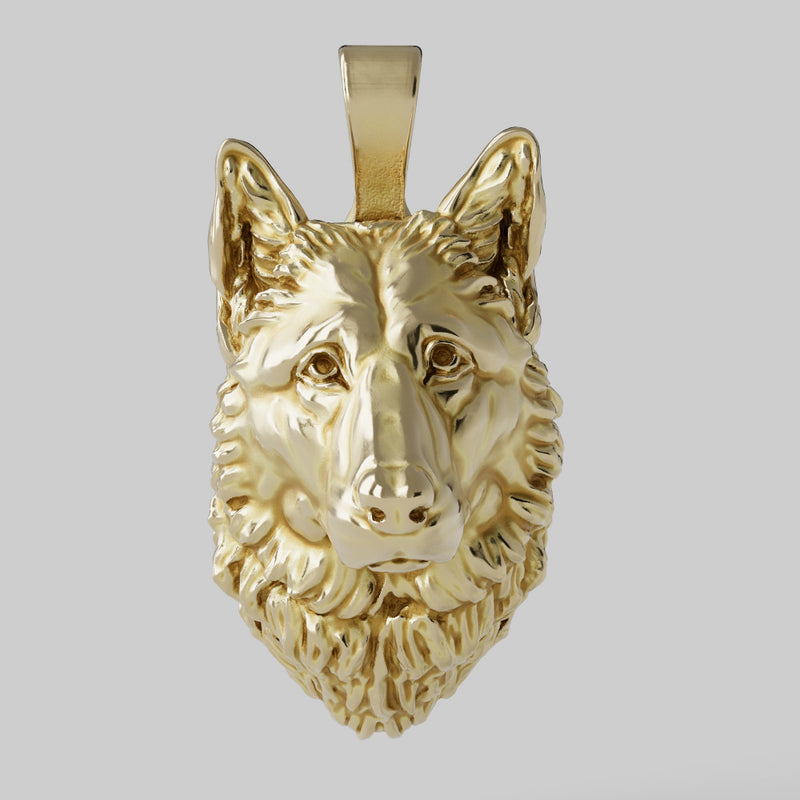 German shepard Pendant  - Jewellery - 36mm tall