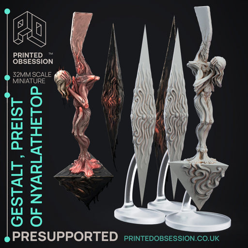 Gestalt - High Preist of Nyarlathetop - PRESUPPORTED - 32mm Scale - Only-Games