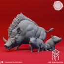 Giant Boar Bundle - Tabletop Miniatures (Pre-Supported)
