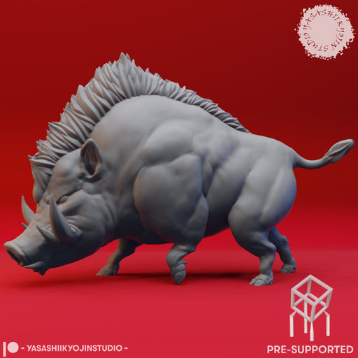 Giant Boar - Tabletop Miniature (Pre-Supported) - Only-Games